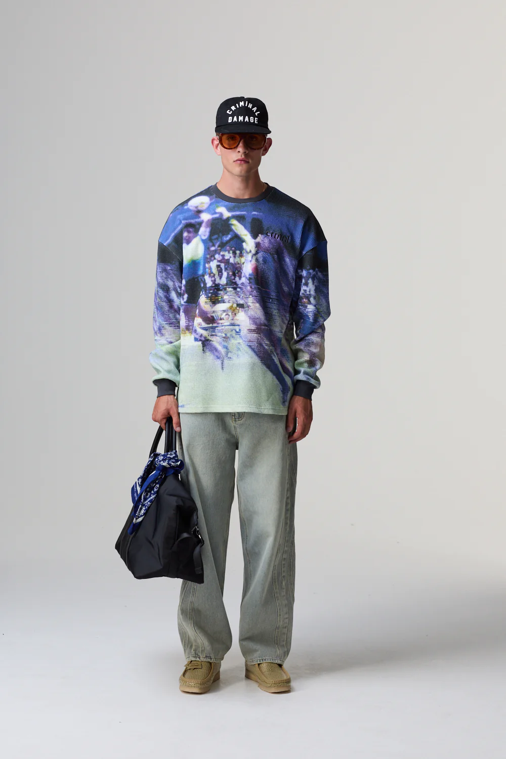 HAND OF GOD WAFFLE T-SHIRT - Image 2