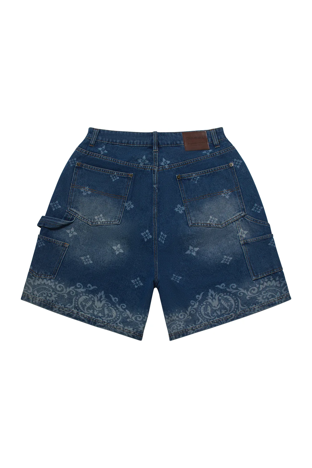 LASER PRINT DENIM SHORT - Image 7