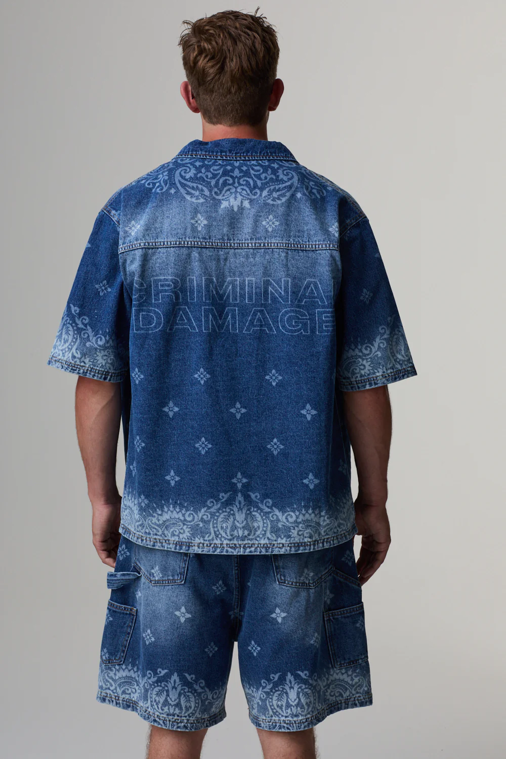 LASER  PRINT DENIM SHIRT - Image 3