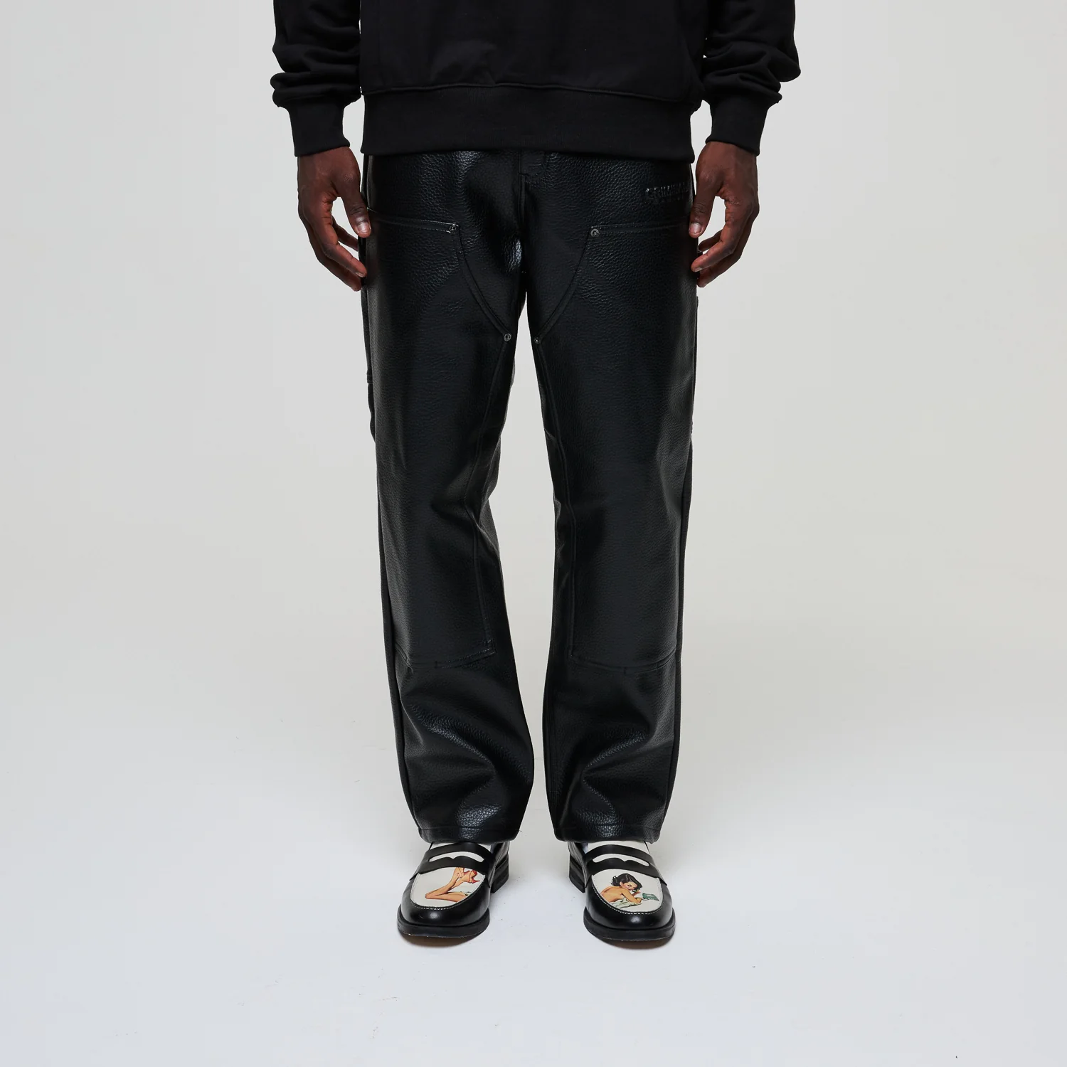 LEATHER CARPENTER PANT - Image 2